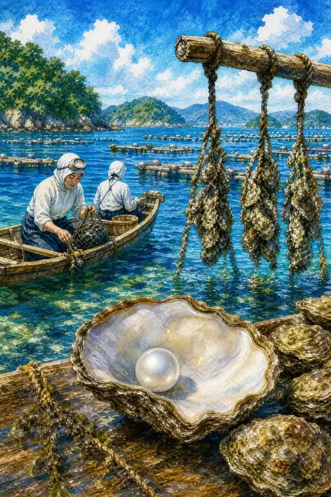 珍珠养殖（御木本珍珠岛）