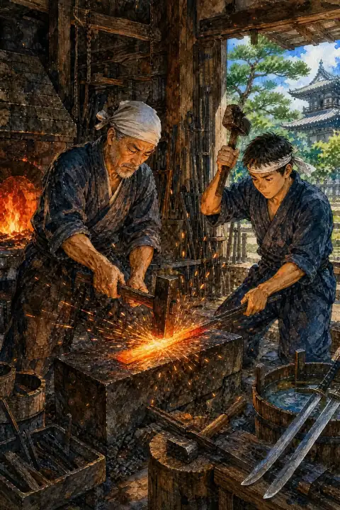 日本刀鍛冶体験