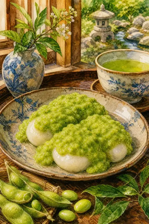 Zunda mochi