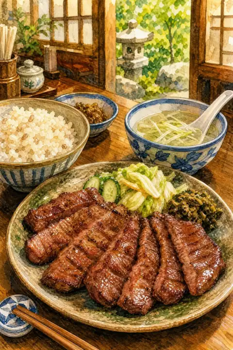 Gyutan (Grilled Beef Tongue)