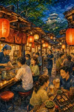 Izakayas and Yatai (street-food stall) villages
