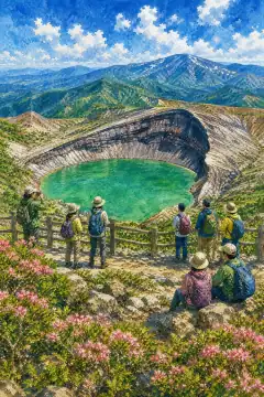 Okama Crater Lake