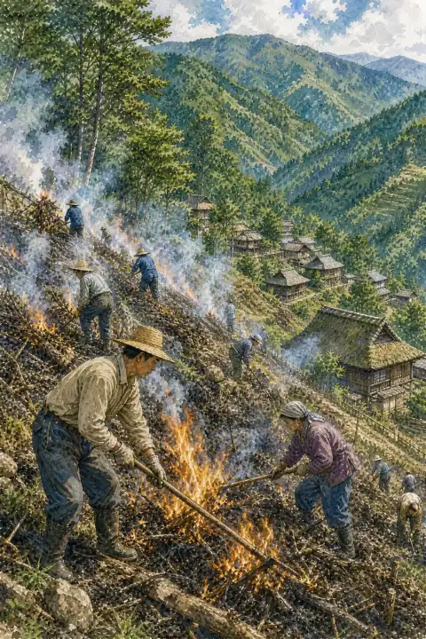 Slash-and-burn Farming in Shiiba Village