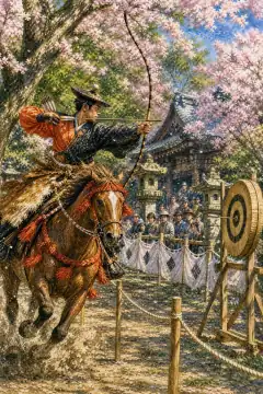 宫崎神宫的流镝马