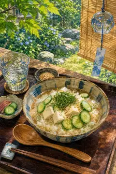 Hiyajiru (Cold Miso Soup)