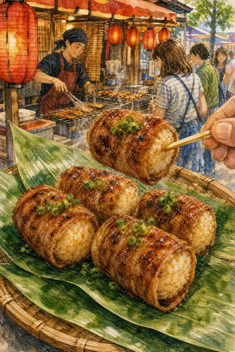 肉卷饭团