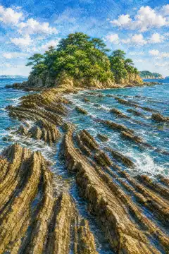 Aoshima Island and the Devil's Washboard