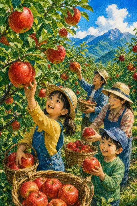 Apple Picking in Shinshu (Nagano)