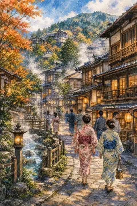 温泉文化（湯田中・渋温泉・別所温泉など）