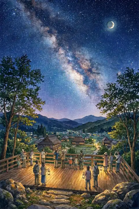 Achi Village Starry Sky