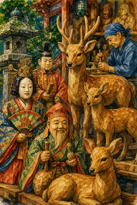 Nara Ittō-bori woodcarving