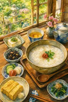 奈良の朝活・朝粥