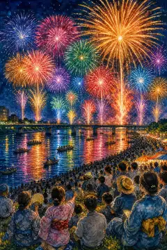 长冈祭大烟花大会