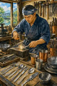 燕三条的金属加工
