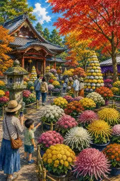 弥彦菊花祭