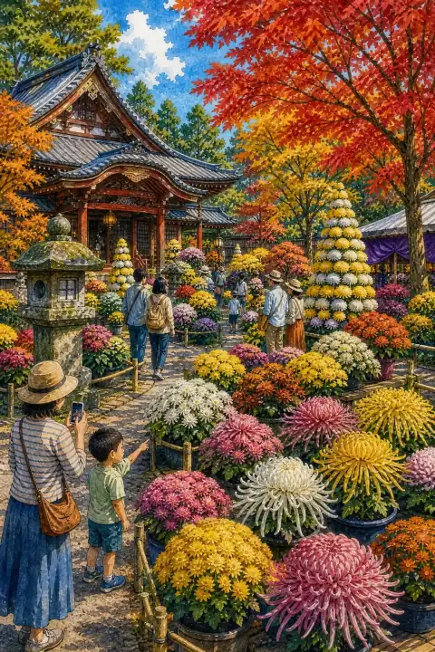 弥彦菊花祭