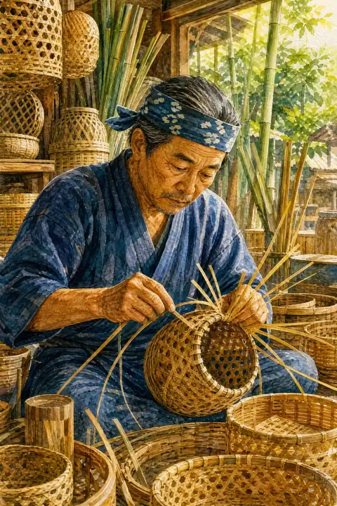 Beppu Bamboo Craft (Bamboo Weaving)