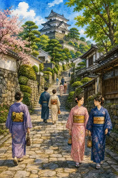 杵築の城下町散策
