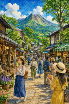 湯布院の湯の坪街道