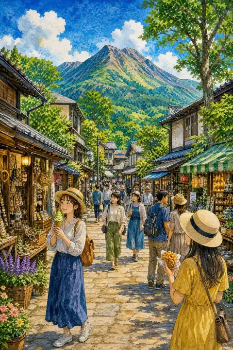 湯布院の湯の坪街道