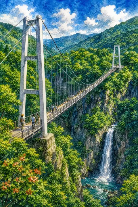 Kokonoe 'Yume' Grand Suspension Bridge