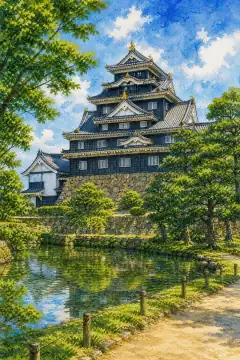 岡山城（烏城）