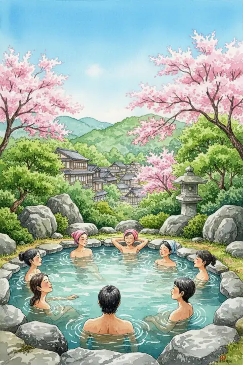 Therapeutic Bathing at Yunogo Onsen