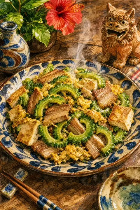 Goya Champuru (Bitter Melon Stir-Fry)