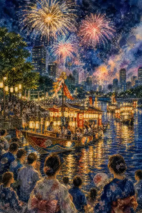 Tenjin Festival (Tenjin Matsuri)