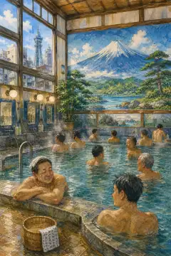 Public Bathhouses and Super Sentō (Large Bath Complexes)