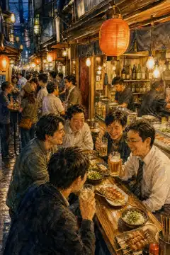 Standing Bars and Izakaya Culture (Ura-Namba & Tenma)