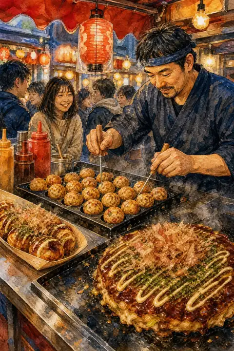 ストリートフード（たこ焼き・お好み焼き）