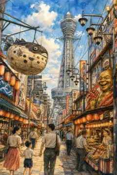 Shinsekai and Tsutenkaku