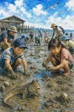 Tidal Flat Experience at Kashima Roadside Station