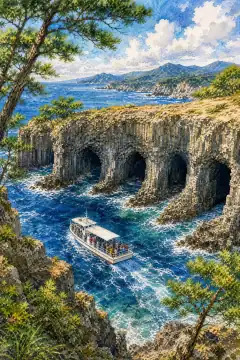 Nanatsugama Sea Caves