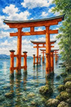 Submerged Torii of Ōuo Shrine