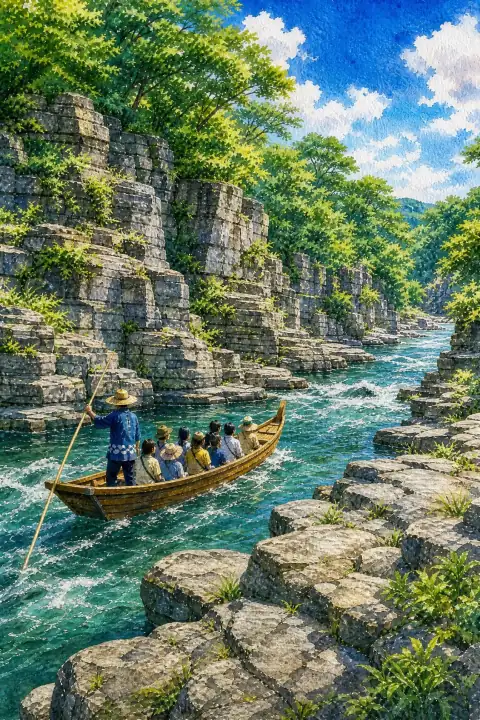Nagatoro Iwadatami Rock Formations and Riverboat Cruises