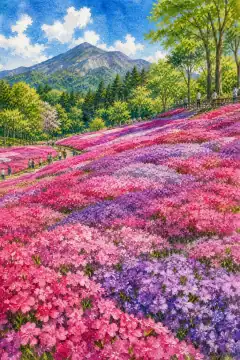 羊山公園の芝桜