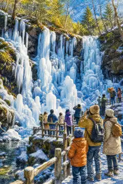 三十槌の氷柱