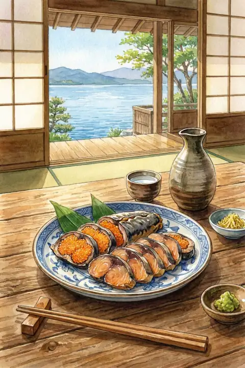 Funazushi (fermented sushi)