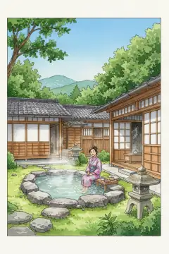 温泉と旅館体験