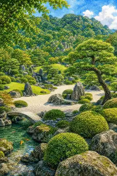 Japanese Garden at the Adachi Museum of Art