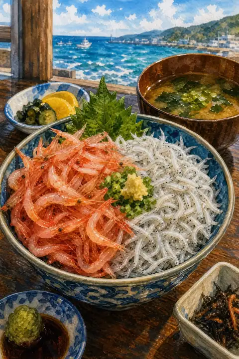樱花虾·白鱼盖饭