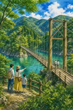 夢の吊り橋（寸又峡）