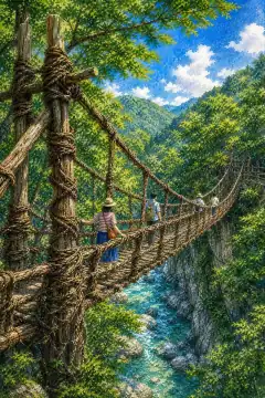 祖谷のかずら橋