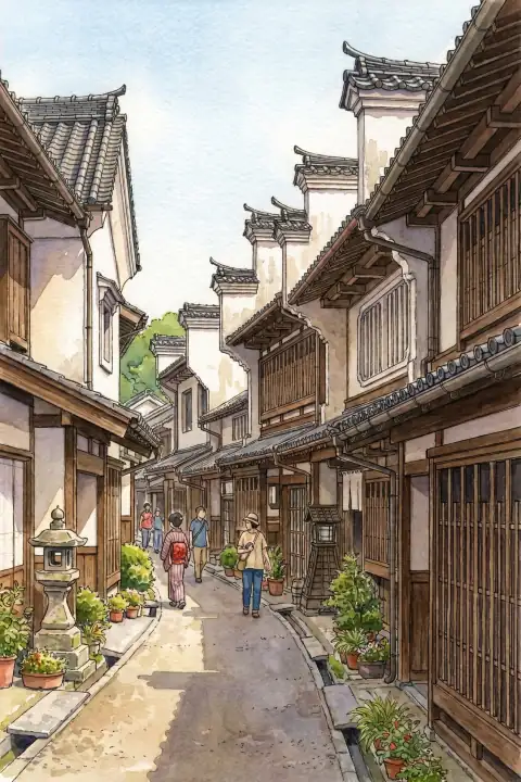 卯建街景