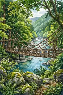 祖谷のかずら橋