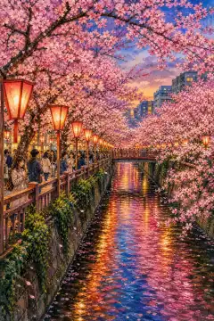目黑川的樱花大道
