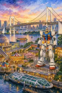 Odaiba and the Rainbow Bridge