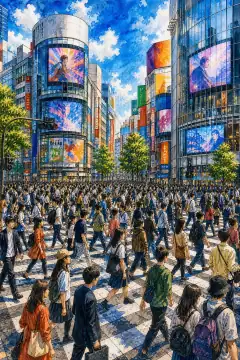 Shibuya Scramble Crossing